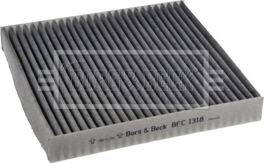 Borg & Beck BFC1318 - Filter, interior air car-mod.net
