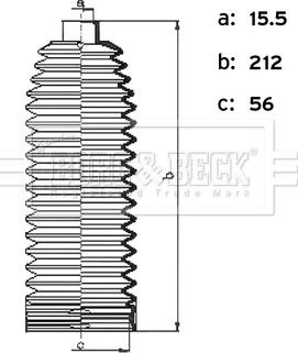 Borg & Beck BSG3495 - Bellow Set, steering car-mod.net