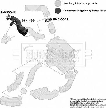 Borg & Beck BTH1488 - Intake Hose, air filter car-mod.net