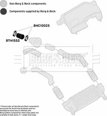 Borg & Beck BTH1552 - Charger Intake Air Hose car-mod.net