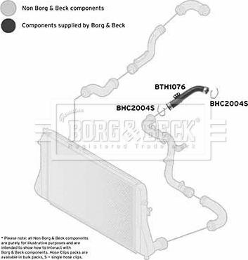 Borg & Beck BTH1076 - Charger Intake Air Hose car-mod.net