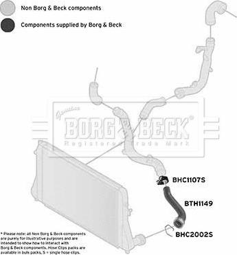 Borg & Beck BTH1149 - Charger Intake Air Hose car-mod.net