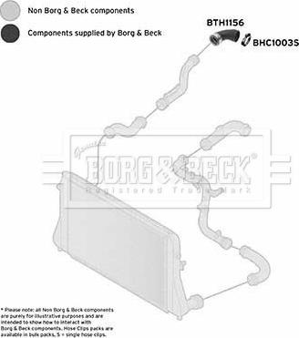 Borg & Beck BTH1156 - Charger Intake Air Hose car-mod.net