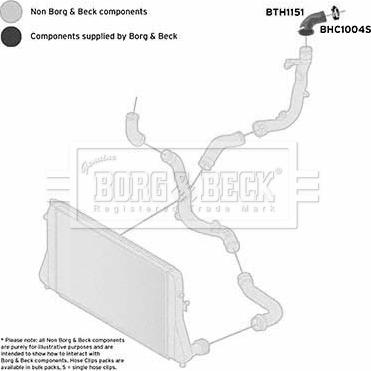 Borg & Beck BTH1151 - Charger Intake Air Hose car-mod.net