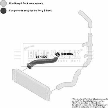 Borg & Beck BTH1107 - Charger Intake Air Hose car-mod.net