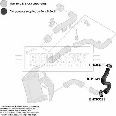 Borg & Beck BTH1124 - Charger Intake Air Hose car-mod.net