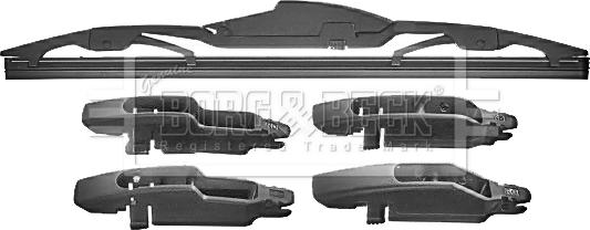 Borg & Beck BW11R.10 - Wiper Blade car-mod.net