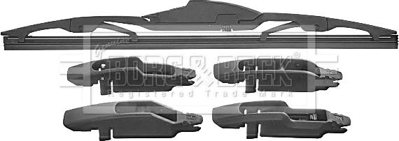 Borg & Beck BW12R - Wiper Blade car-mod.net