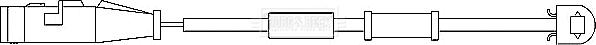 Borg & Beck BWL3006 - Warning Contact, brake pad wear car-mod.net