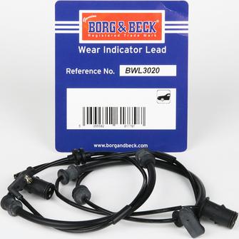 Borg & Beck BWL3020 - Warning Contact, brake pad wear car-mod.net