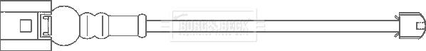 Borg & Beck BWL3115 - Warning Contact, brake pad wear car-mod.net