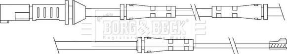 Borg & Beck BWL3110 - Warning Contact, brake pad wear car-mod.net
