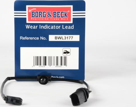 Borg & Beck BWL3177 - Warning Contact, brake pad wear car-mod.net