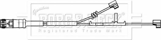 Borg & Beck BWL33099 - Warning Contact, brake pad wear car-mod.net