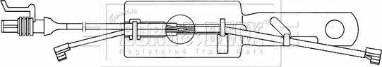 Borg & Beck BWL33089 - Warning Contact, brake pad wear car-mod.net