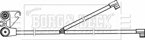 Borg & Beck BWL33075 - Warning Contact, brake pad wear car-mod.net