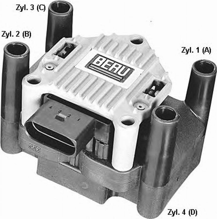 BorgWarner (BERU) 0 040 402 003 - Ignition Coil car-mod.net