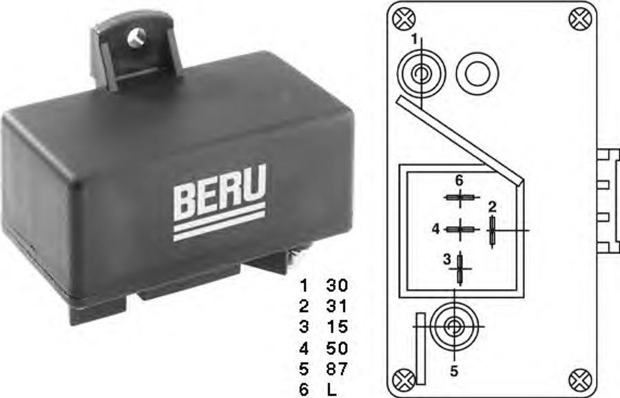 BorgWarner (BERU) 0 201 010 059 - Glow Plug car-mod.net