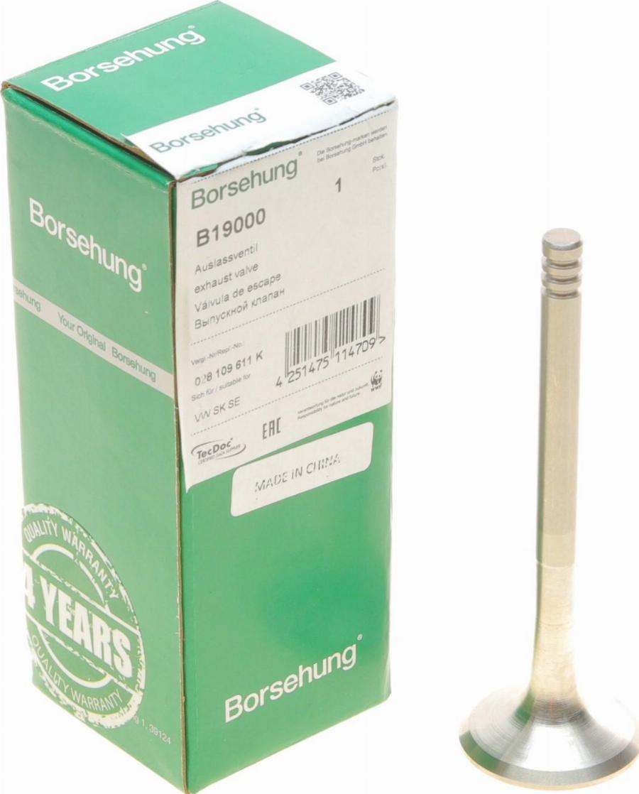 Borsehung B19000 - Outlet valve car-mod.net