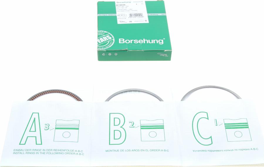 Borsehung B19035 - Piston Ring Kit car-mod.net