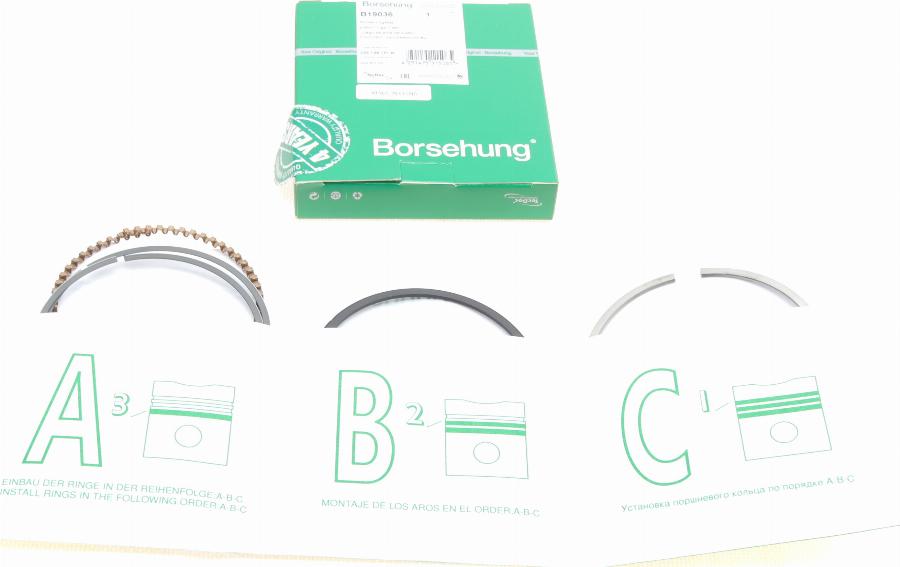 Borsehung B19036 - Piston Ring Kit car-mod.net