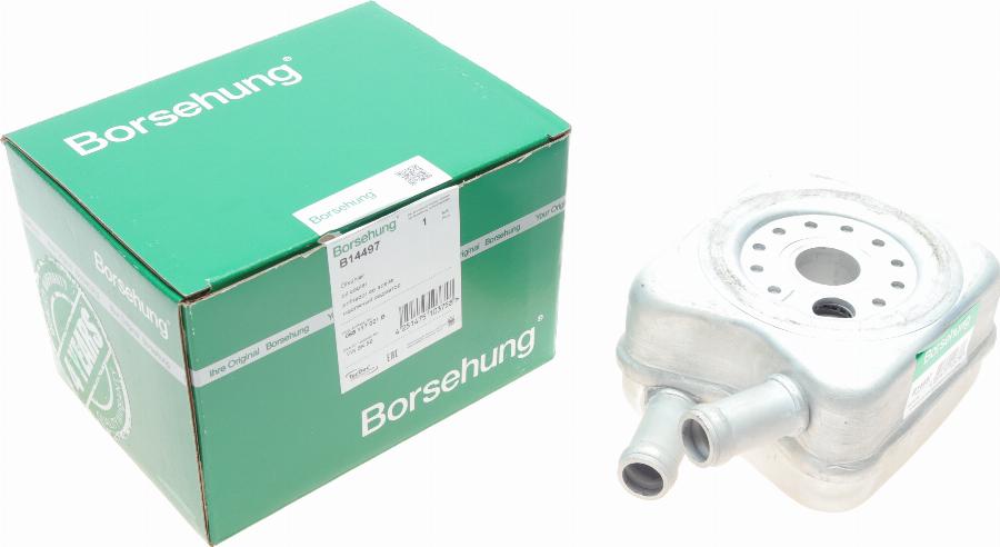Borsehung B14497 - Oil Cooler, engine oil car-mod.net