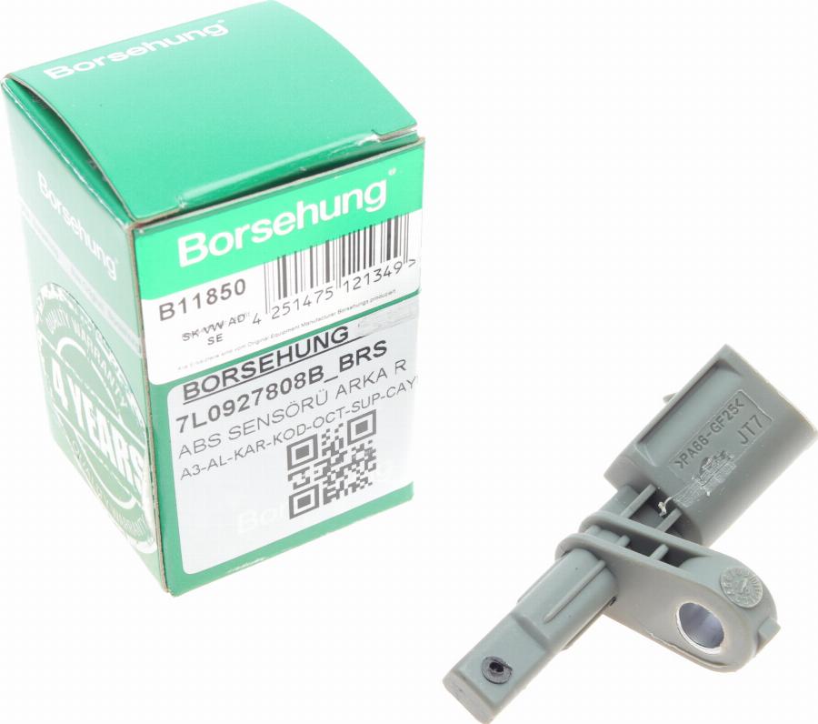 Borsehung B11850 - ABS sensor, wheel speed car-mod.net