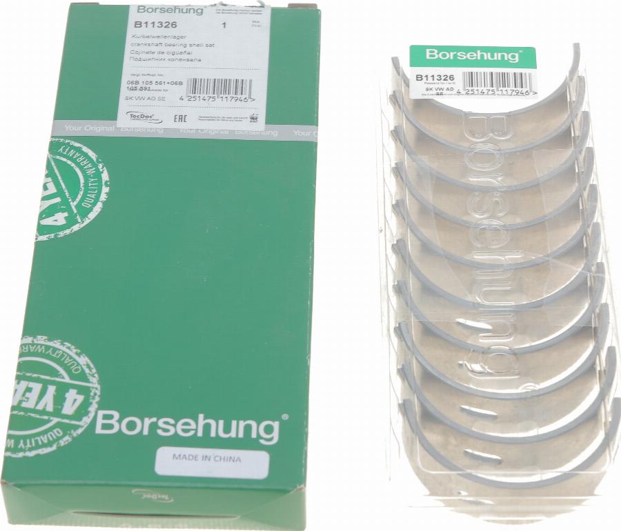 Borsehung B11326 - Main Bearings, crankshaft car-mod.net