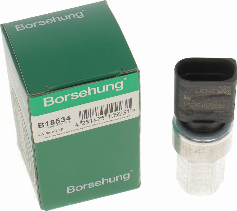 Borsehung B18534 - Pressure Switch, air conditioning car-mod.net