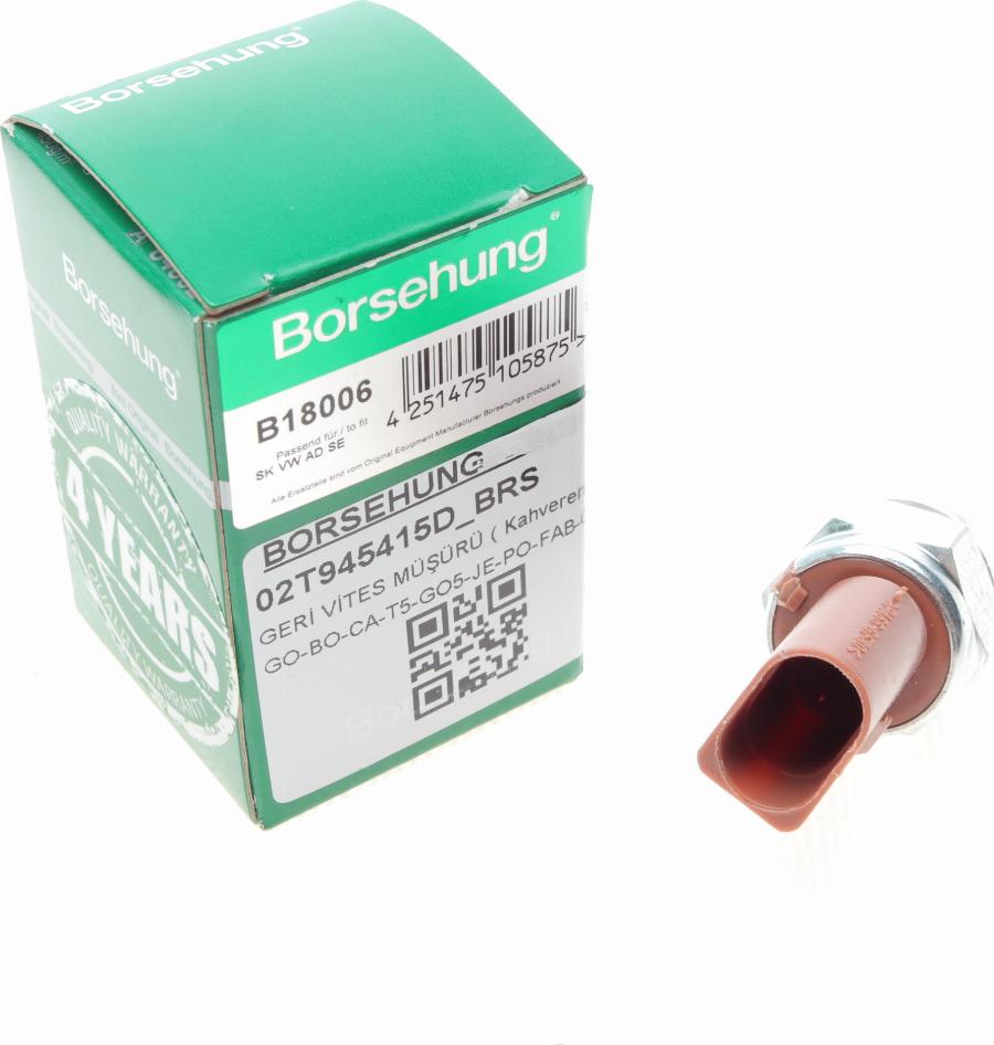 Borsehung B18006 - Reverse light Switch car-mod.net