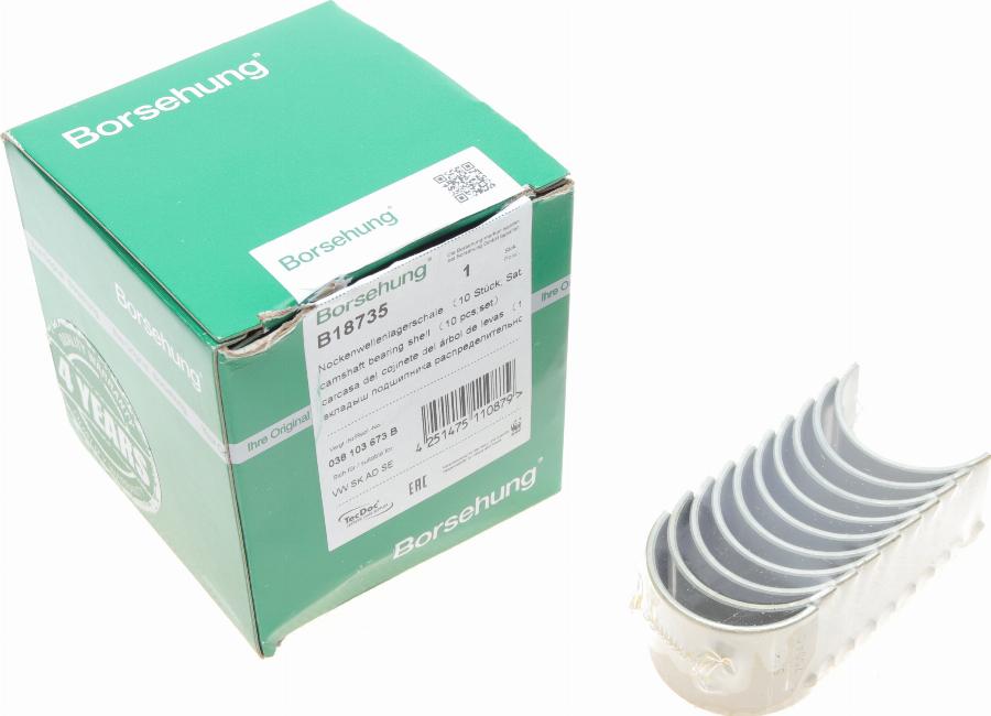 Borsehung B18735 - Camshaft Bushes car-mod.net