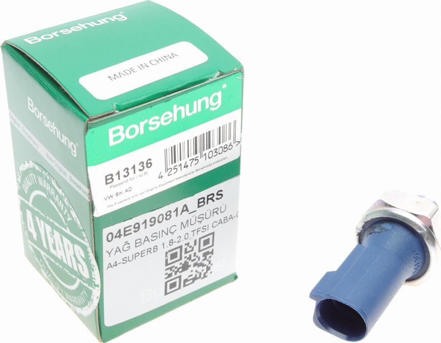 Borsehung B13136 - Sender Unit, oil pressure car-mod.net