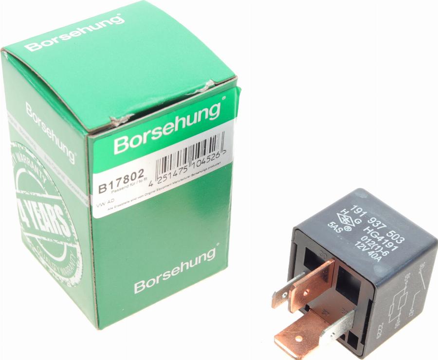 Borsehung B17802 - Relay, main current car-mod.net