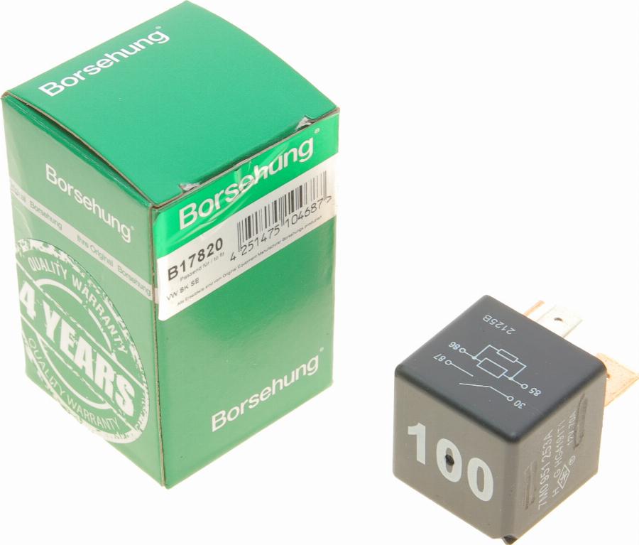 Borsehung B17820 - Relay, main current car-mod.net