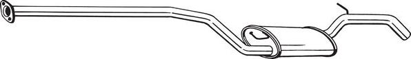 Bosal 291-027 - Middle Silencer car-mod.net