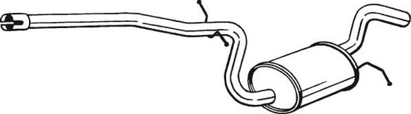 Bosal 281-453 - Middle Silencer car-mod.net