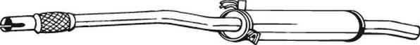 Bosal 233-397 - Middle Silencer car-mod.net