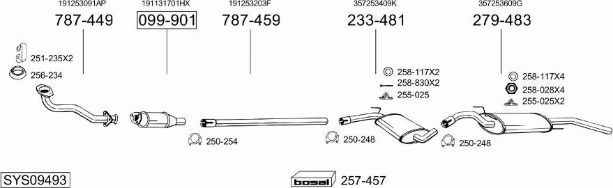 Bosal SYS09493 - Exhaust System car-mod.net