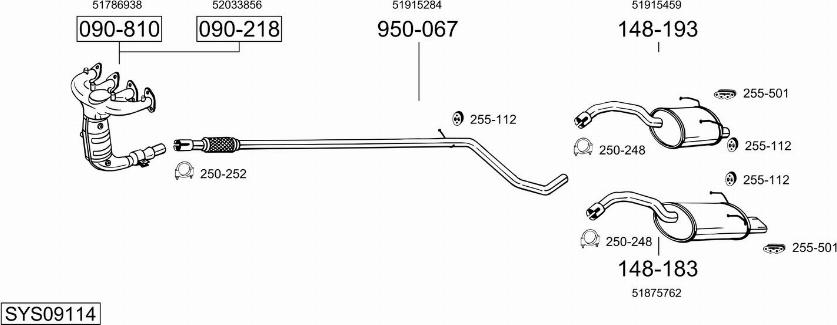 Bosal SYS09114 - Exhaust System car-mod.net