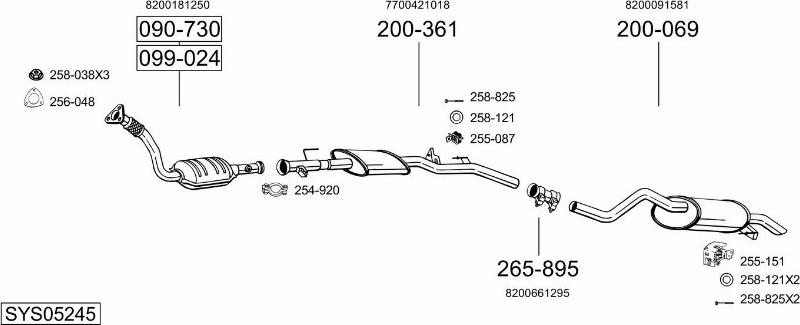 Bosal SYS05245 - Exhaust System car-mod.net
