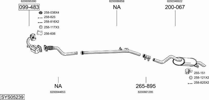 Bosal SYS05239 - Exhaust System car-mod.net
