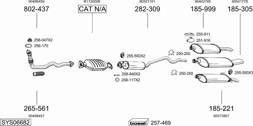 Bosal SYS06682 - Exhaust System car-mod.net