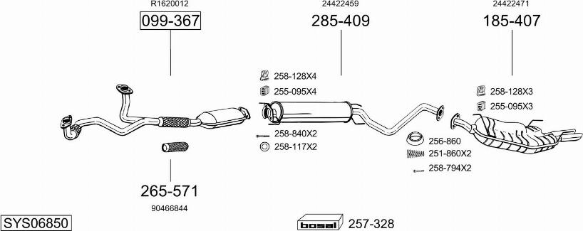 Bosal SYS06850 - Exhaust System car-mod.net