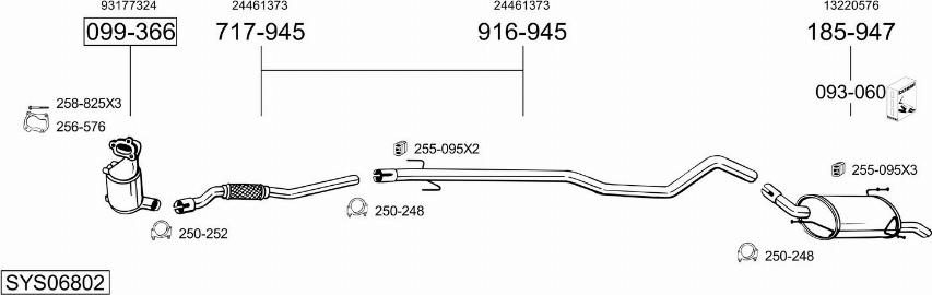 Bosal SYS06802 - Exhaust System car-mod.net