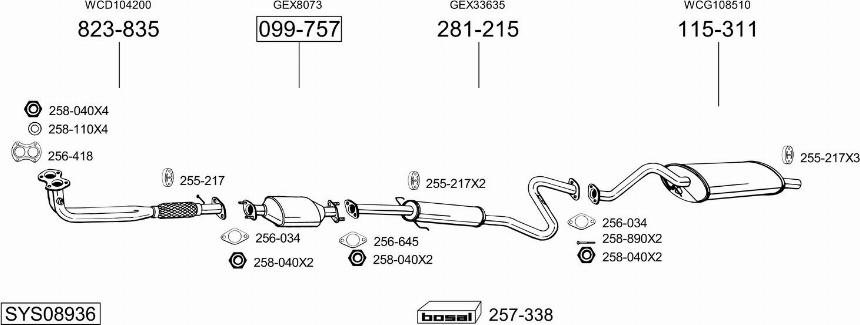 Bosal SYS08936 - Exhaust System car-mod.net