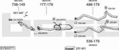 Bosal SYS03771 - Exhaust System car-mod.net
