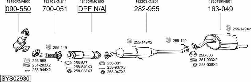 Bosal SYS02930 - Exhaust System car-mod.net