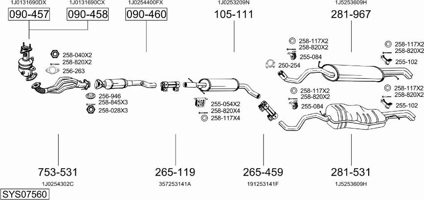 Bosal SYS07560 - Exhaust System car-mod.net