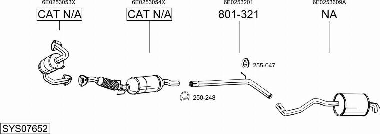 Bosal SYS07652 - Exhaust System car-mod.net