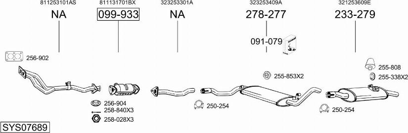 Bosal SYS07689 - Exhaust System car-mod.net
